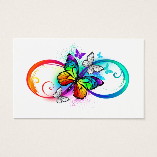 Bright infinity with rainbow butterfly (Devant)