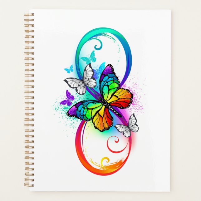 Bright infinity with rainbow butterfly (Devant)