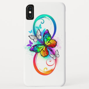 Bright infinity with rainbow butterfly Case-Mate iPhone hülle