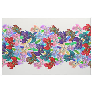 Bright Iris Large Panel Stoff
