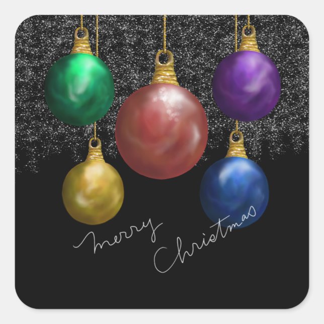 Bright Joy Square Sticker (Vorderseite)