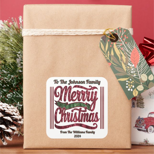 Bright Joyeux Sticker de Noël (vacances)