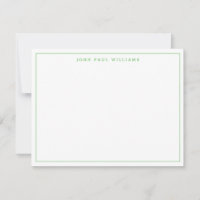 Bright Kelly Green Moderne Berufliche dünne Grenze