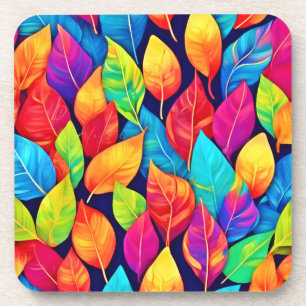 Bright Leaf Artwork Getränkeuntersetzer