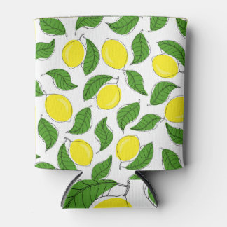 Bright Lemons Green Blätter Pattern Dosenkühler