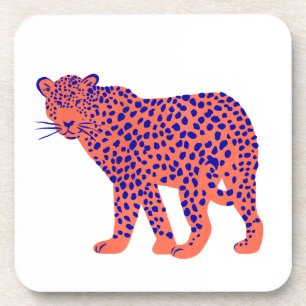 Bright Leopard Getränkeuntersetzer