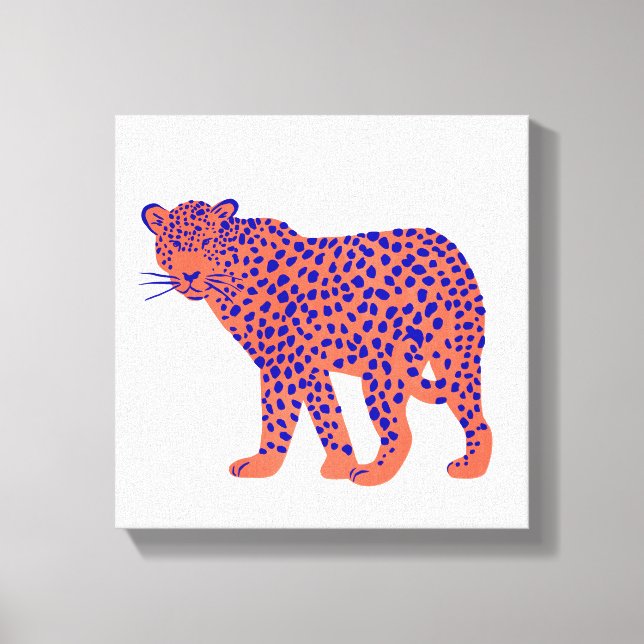 Bright Leopard Leinwanddruck (Vorderseite)
