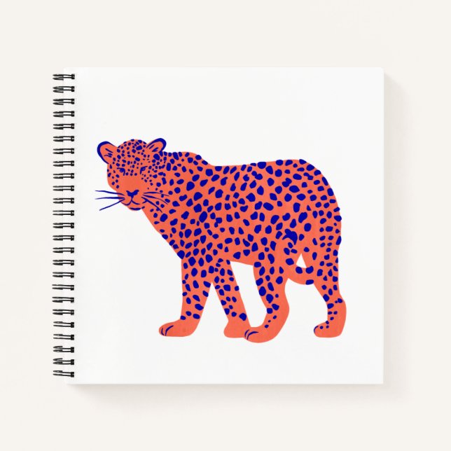 Bright Leopard Notizbuch (Vorderseite)