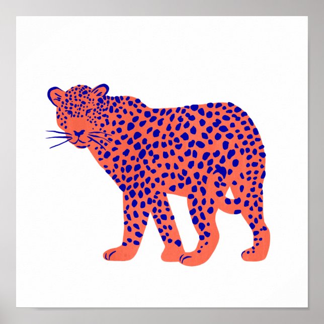 Bright Leopard Poster (Vorne)