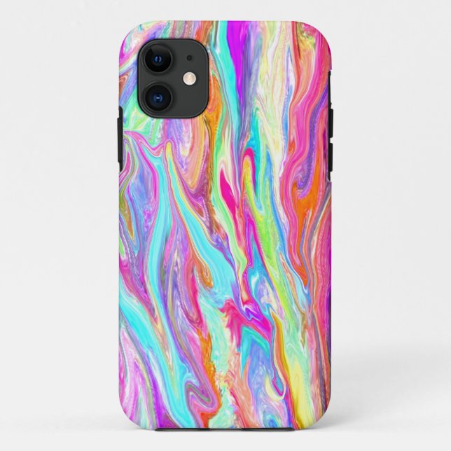 Bright Liquid Color Neon Case-Mate iPhone Hülle (Rückseite)