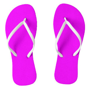 Bright Magenta Flip Flops