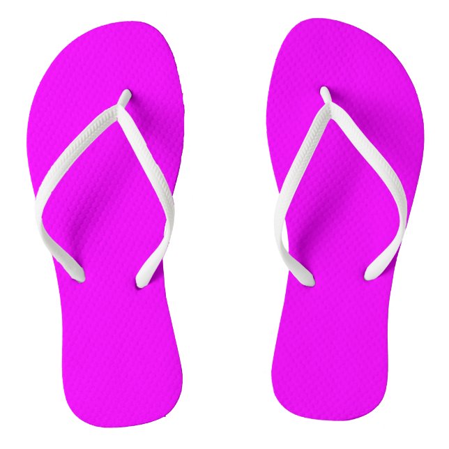 Bright Magenta Flip Flops (Fußbett)
