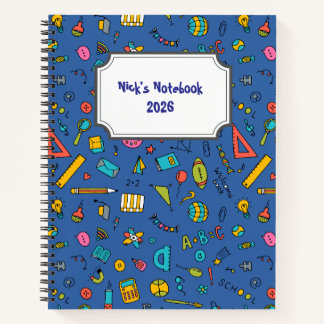 Bright Minds School Notebook Notizbuch