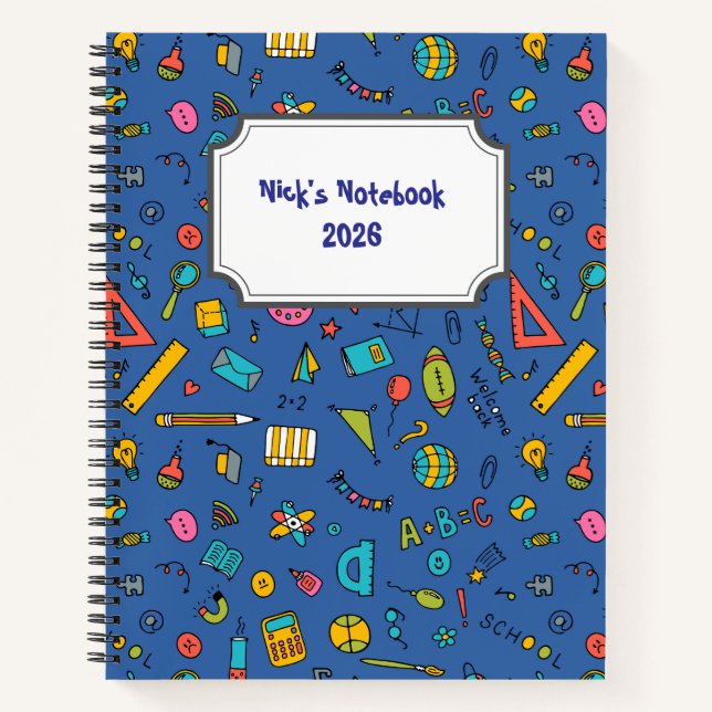 Bright Minds School Notebook Notizbuch (Vorderseite)