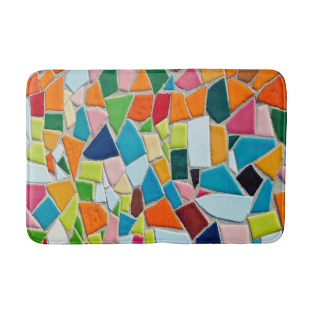 Bright Mosaic Tiles Badematte (Vorderseite)
