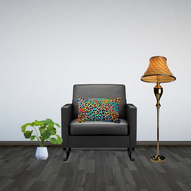 Bright Multicolor Mosaic Lendenkissen (Von Creator hochgeladen)