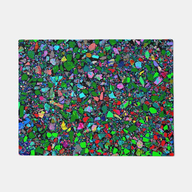 Bright Multicolor Rocks Stones Fußmatte (Vorderseite)