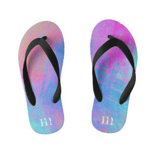 Bright Multicolor Splashes Kinderbadesandalen