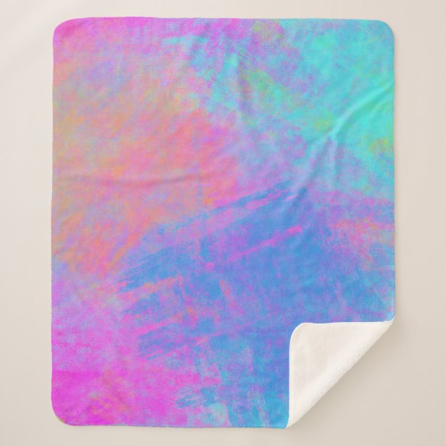 Bright Multicolor Splashes Sherpadecke (Vorderseite)