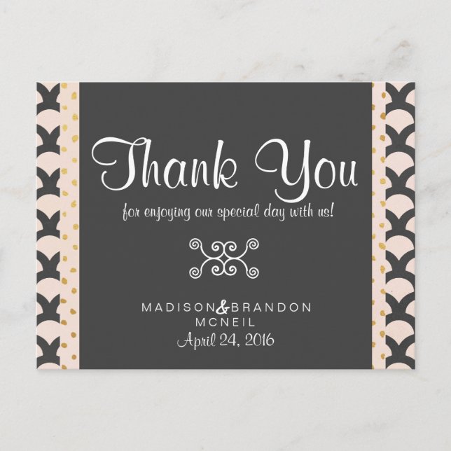 Bright N Beautiful Thank You Card Postkarte (Vorderseite)