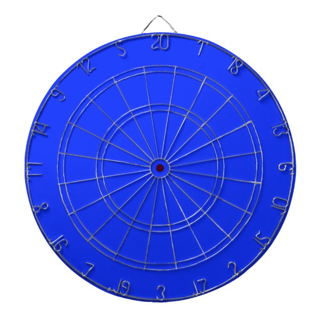 Bright Neon Blue Dart Board Dartscheibe (vorne)