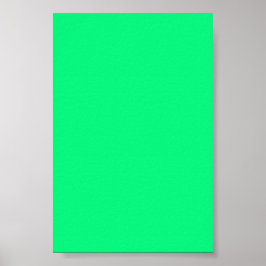 Bright Neon Green Arrière - plan sur une affiche