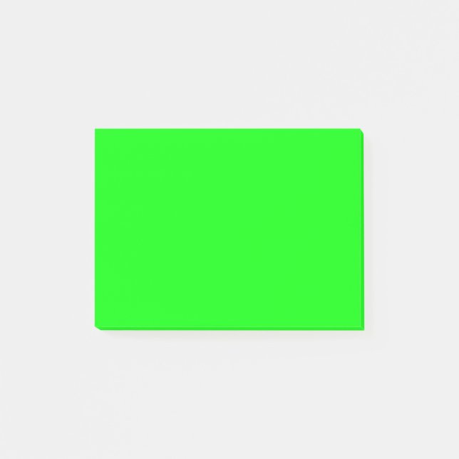 Bright Neon Green Post-it Klebezettel (Vorderseite)