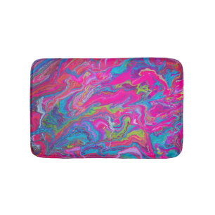 Bright Neon Pink Bath Mat Badematte