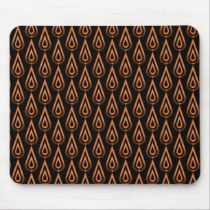 Bright Orange Flickering Flames Mousepad