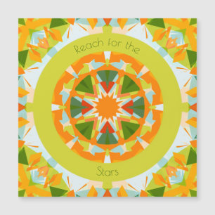 Bright Orange Green Reach für die Motivation der S Magnetkarte