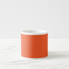 Bright Orange Minimalist Solid Background Espressotasse