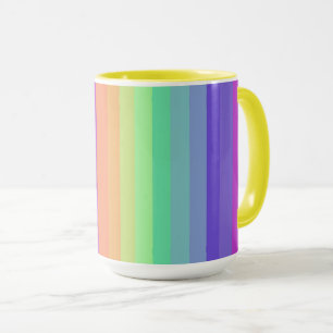 Bright Pastel Rainbow Strig Mug