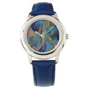 Bright Peacock Feathers Kids eWatch Armbanduhr