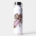 Bright Pencils & Bows Teacher Trinkflasche<br><div class="desc">Brighten their desk and their day with this fun and functional personalised teacher water bottle! Featuring a colourful pencil topped with a cheerful little bow, this design is made even more special with the teacher's added front and centre. It's the perfect way to say thank you and help your favourite...</div>