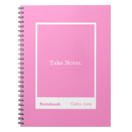Bright Pink Block Quote Classic Notebook Notizblock