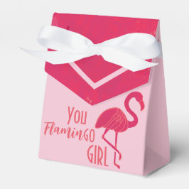 Bright Pink Flamingo Birthday Geschenkschachtel