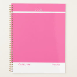 Bright Pink Minimalist Planer