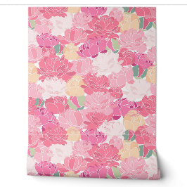 Bright Pink Peonies Tapete