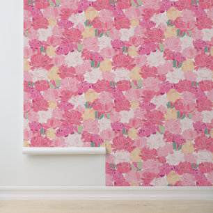 Bright Pink Peonies Tapete