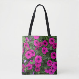 Bright Pink Petunias Floral Tasche