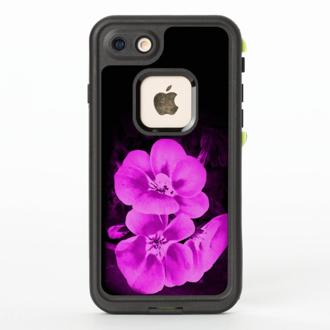 Bright Pink Tropical Flowers Life Proof Phone Case (Rückseite)