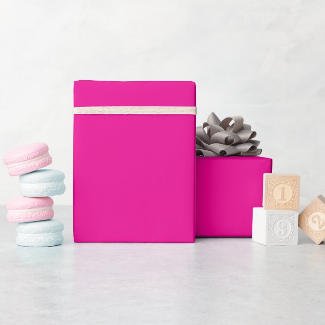 Bright Pink Wrapping Paper Geschenkpapier (Babyparty)