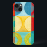 Bright Pop Art with Circles and Squares Case-Mate iPhone Hülle<br><div class="desc">Fluorescent is not just for lights anymore as proven by this wonderfully bright pop art piece. This print is a mash of square grids with colored circles inside. If you love abstract art you'll love this print!</div>