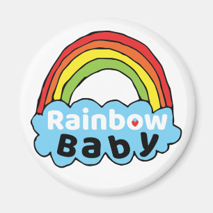 Bright Rainbow Baby Birth Blessing Birth Miracle Magnet