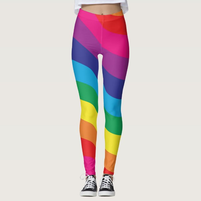 Bright Rainbow Leggings (Vorderseite)