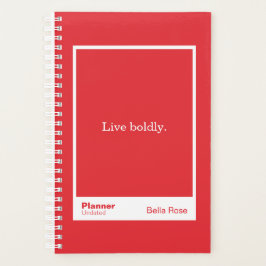 Bright Red Block Quote | Fully Customizable Planer