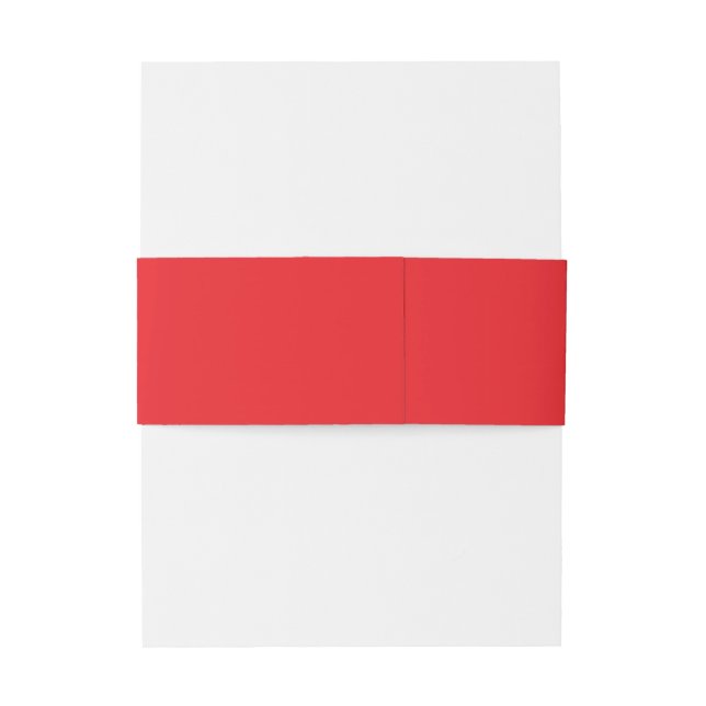 Bright Red Bly Band für Hochzeitseinladungen (Rückseitenbeispiel)
