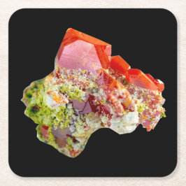 Bright Red Wulfenite Specimen Untersetzer