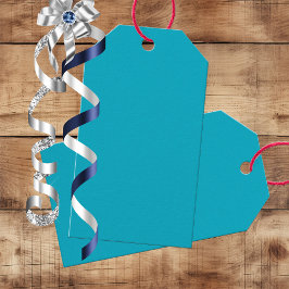 Bright Rich Sky Blue Gift Tags Geschenkanhänger