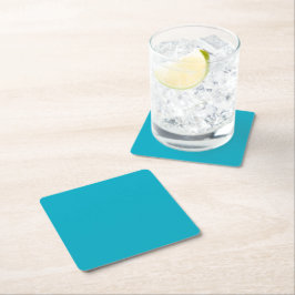 Bright Rich Sky Blue Paper Coaster Rechteckiger Pappuntersetzer